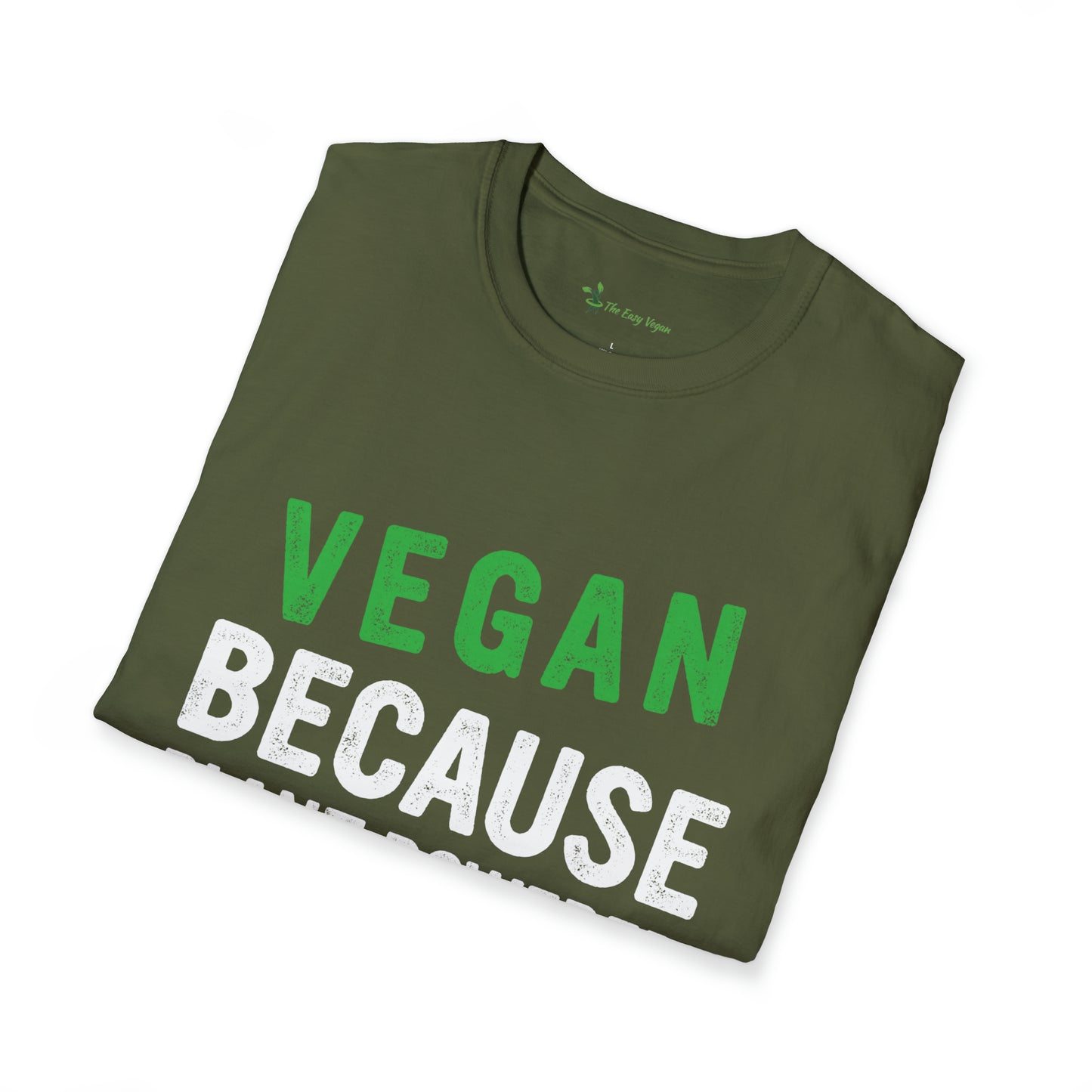 Vegan Because Plant Powered Badass was not and Official Title T-shirt