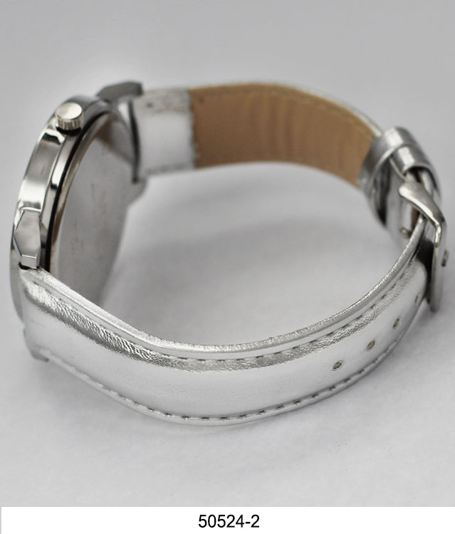 Orchid Millie Ladies - Vegan Leather Band Watch displaying signs of wear, viewed from the side.