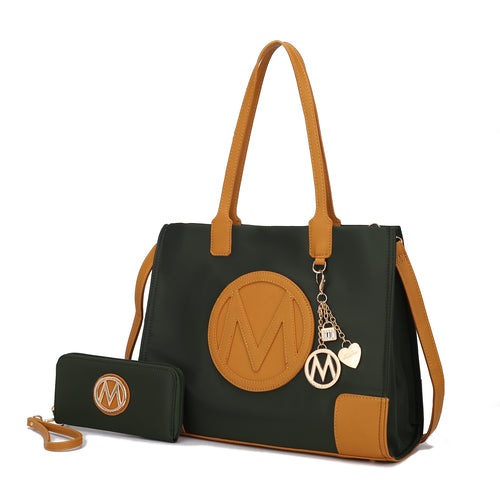 A Louise Tote Handbag and Wallet Set Vegan Leather by Pink Orpheus.