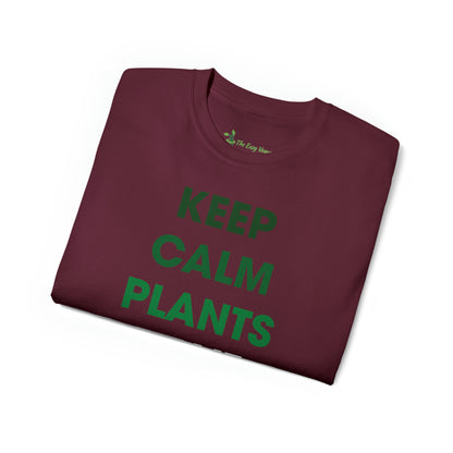 Keep Calm Plants Have Protien -  Tee