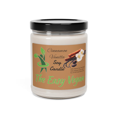 Vanilla Cinnamon Scented Soy Candle, 9oz