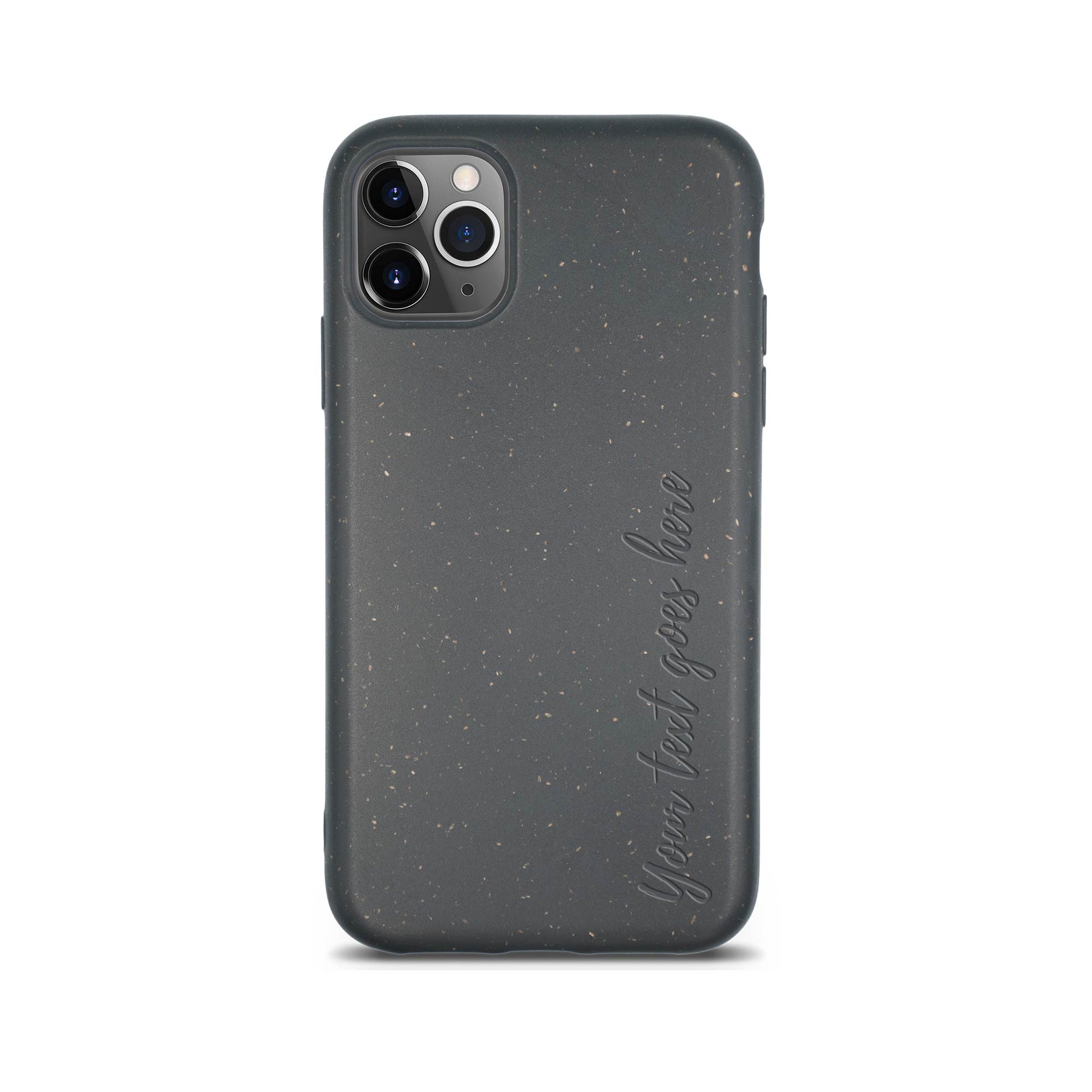 Eco-friendly Biodegradable Personalized iPhone Case in Black by Tan Lily with text "you've got this" on a plain white background, showing camera cutouts for three lenses.