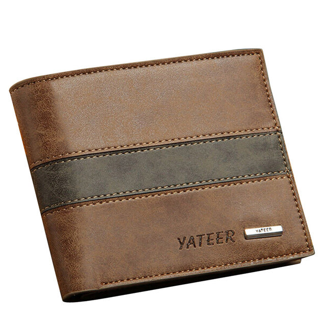 Men Wallet Vegan Leather ID Card Holder