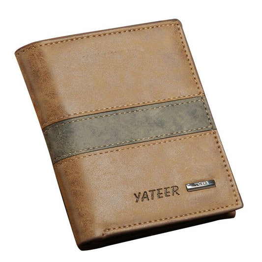 Men Wallet Vegan Leather ID Card Holder