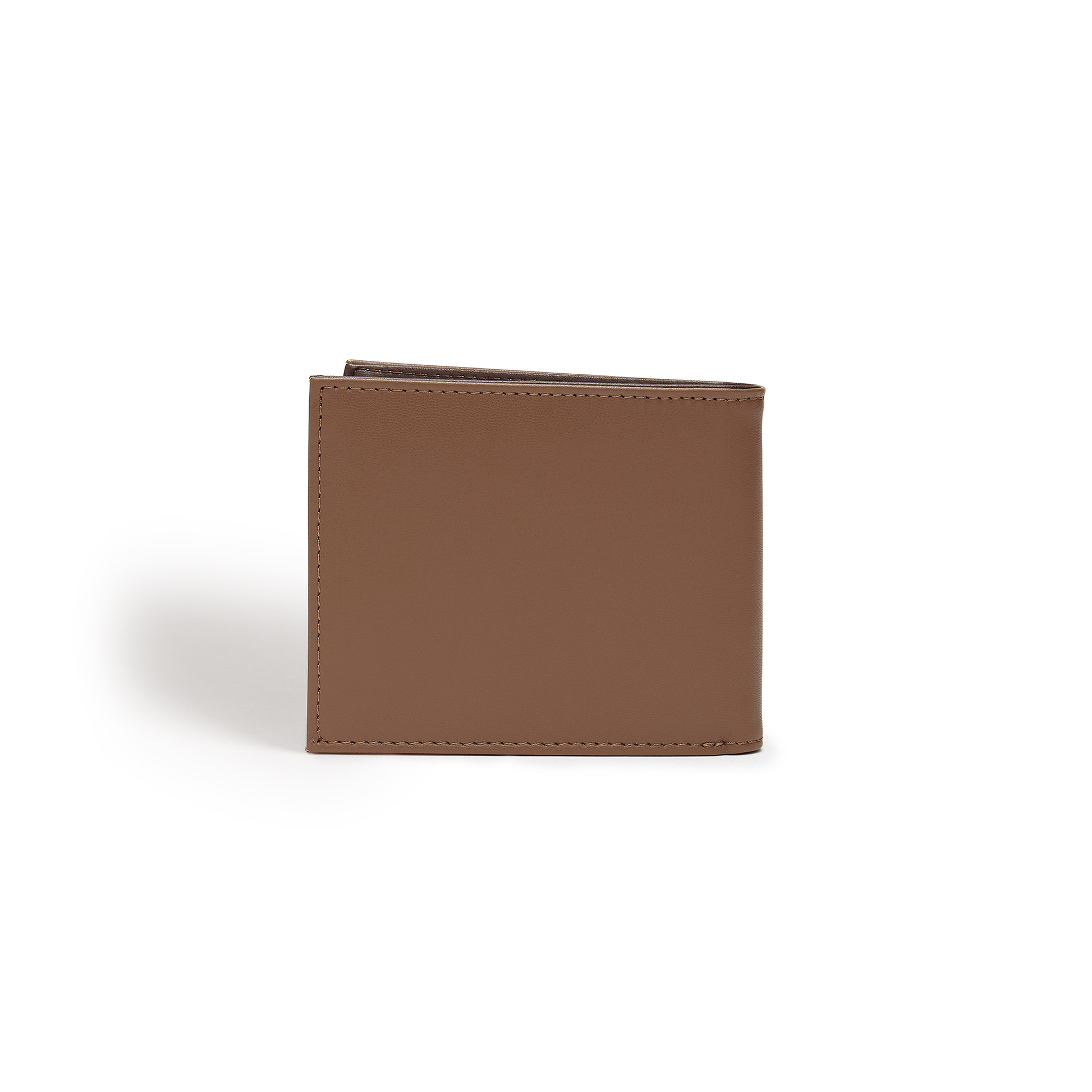 A closed Brown - Brave Vegan Bifold Wallet from Jade Azolla is shown against a white background.
