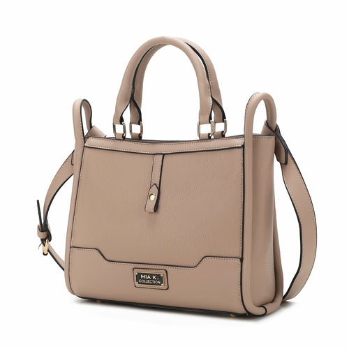 A Melody Vegan Leather Tote Handbag made by Pink Orpheus with two handles and a zipper, perfect for an everyday companion.