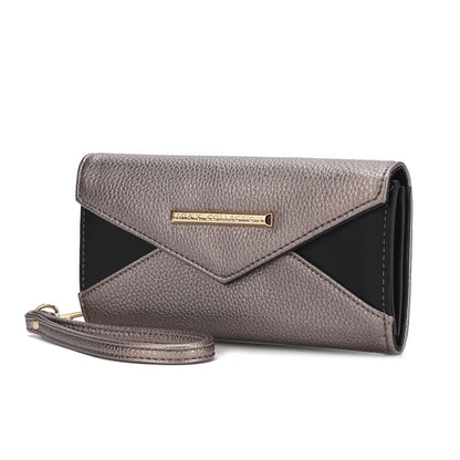 A Kearny Vegan Leather Women's Wallet Bag with an envelope on it by Pink Orpheus.