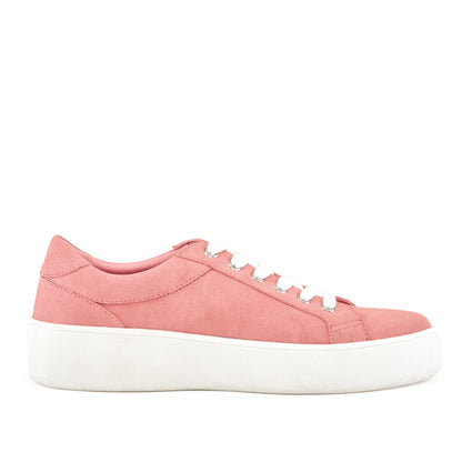 Women's Venice Micro Suede Lace Up Sneaker Pink