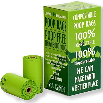 Dog Waste Bags - Compostable, 120 count-Plant Based