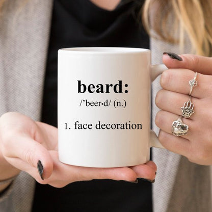 Beard Coffee Mug, Funny Coffee Mugs, Gift For Him,