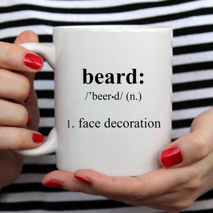 Beard Coffee Mug, Funny Coffee Mugs, Gift For Him,